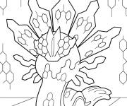 Coloriage Pok&eacute;mon l&eacute;gendaire Shiny Zygarde