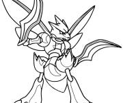 Coloriage Pok&eacute;mon l&eacute;gendaire Skieur