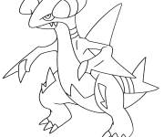 Coloriage Pok&eacute;mon rare Gatite