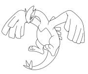 Coloriage Pok&eacute;mon rare Lugia