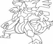 Coloriage Pokémon Zekrom de type électrique