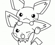 Coloriage Evoli Pok&eacute;monen couleur