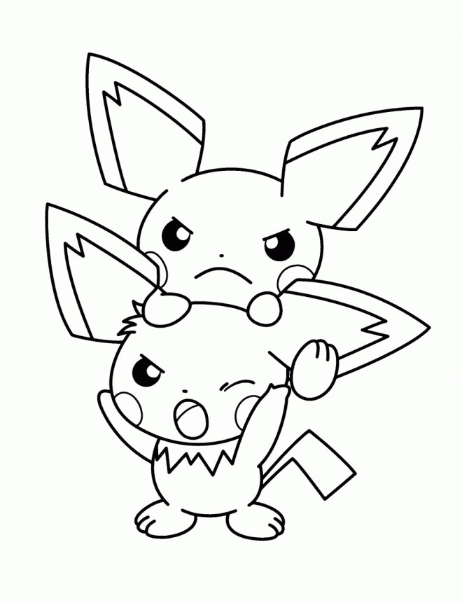 Coloriage Evoli Pokémonen couleur dessin gratuit à imprimer