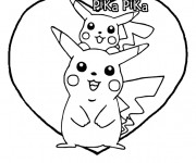 Coloriage Pika Pika Pikachu