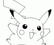 Coloriage Pikachu en Ligne