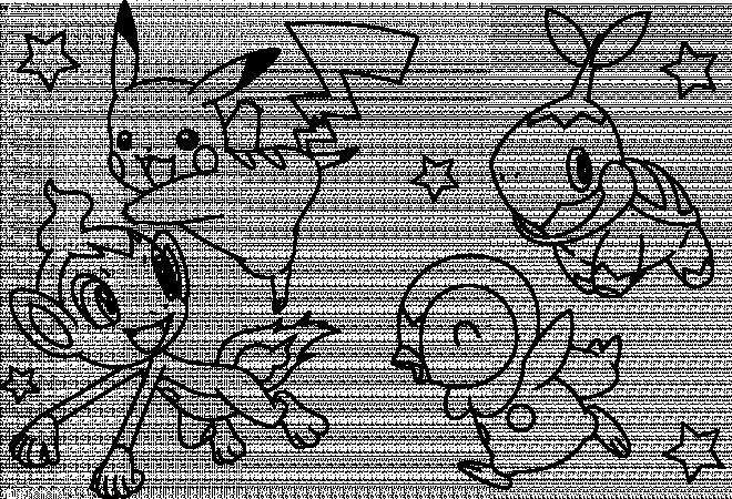 Coloriage et dessins gratuits Pikachu et ses amis couleur à imprimer