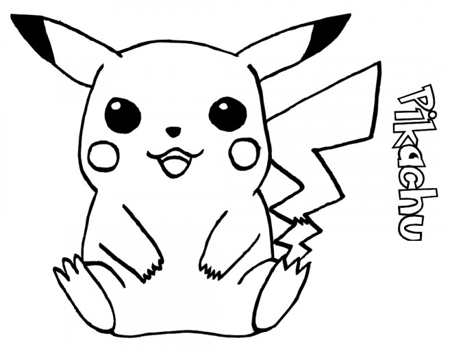 Coloriage Pokemon facile. (Dessin à colorier)