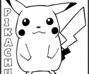 Coloriage Pokemon Pikachu 6