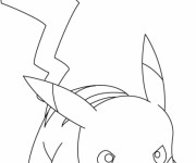 Coloriage et dessins gratuit Pokémon Pikachu à colorier à imprimer