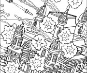 Coloriage et dessins gratuit Adulte Bataille à imprimer