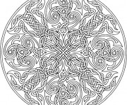 Coloriage Adulte Mandala destressant