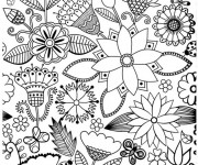 Coloriage et dessins gratuit Paysage Adulte Anti-stress à imprimer