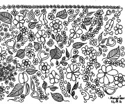 Coloriage Un paysage naturel Pour Adultes