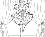 Coloriage Ballerina Princesse Barbie