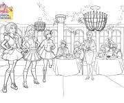 Coloriage Barbie apprentie princesse