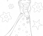 Coloriage Barbie et Les étoiles