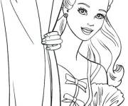 Coloriage Barbie princesse &agrave; t&eacute;l&eacute;charger 