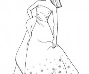 Coloriage Barbie Princesse pour enfant