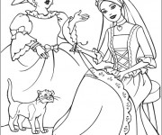 Coloriage Cendrillon dessin anim&eacute;