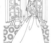 Coloriage Charmante princesse Barbie