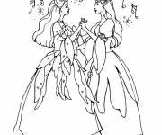 Coloriage dance de Barbie