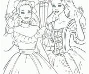 Coloriage Famille de Barbie
