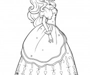 Coloriage La Princesse Barbie portrait