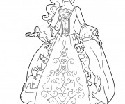 Coloriage Princesse Barbie charmante