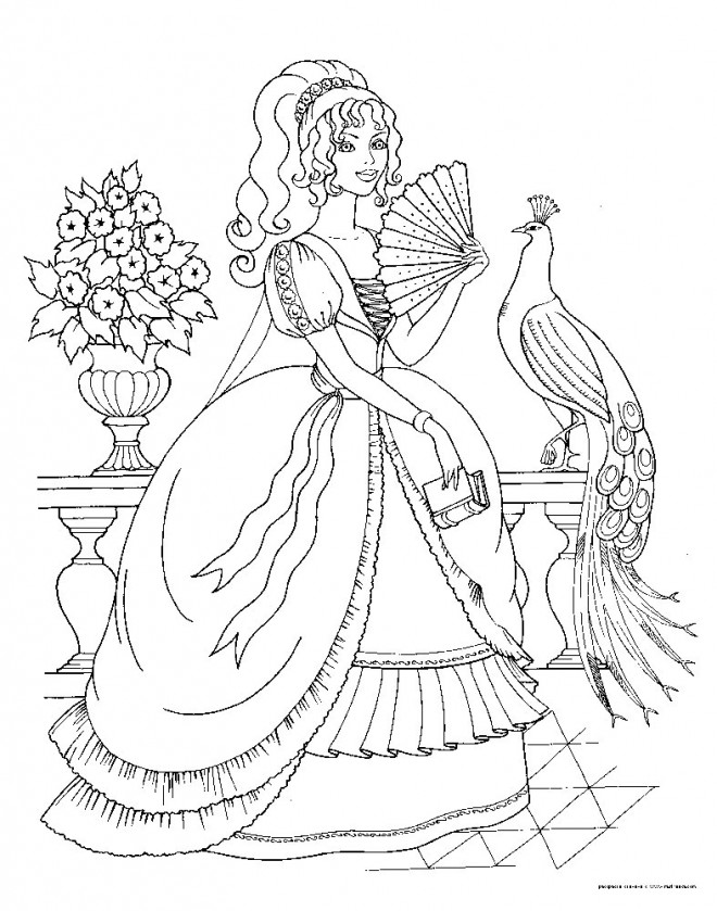 Coloriage Princesse Barbie Et Paon Dessin Gratuit A Imprimer Coloriage Princesse Barbie Et Paon Dessin Gratuit A Imprimer