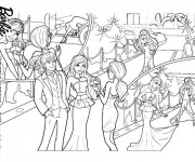 Coloriage Princesse Barbie populaire
