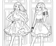 Coloriage Princesse Barbie pour fille