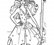 Coloriage Princesse Barbie pour filles