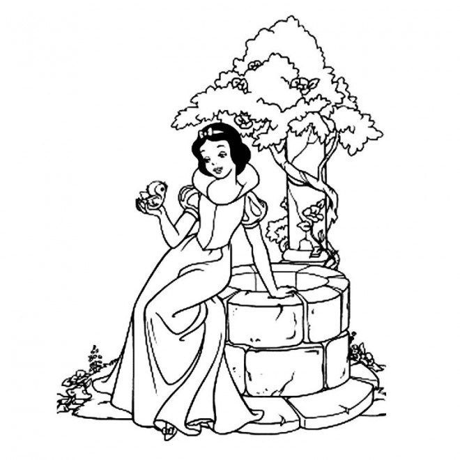 Blanche Neige Coloriage Gratuit