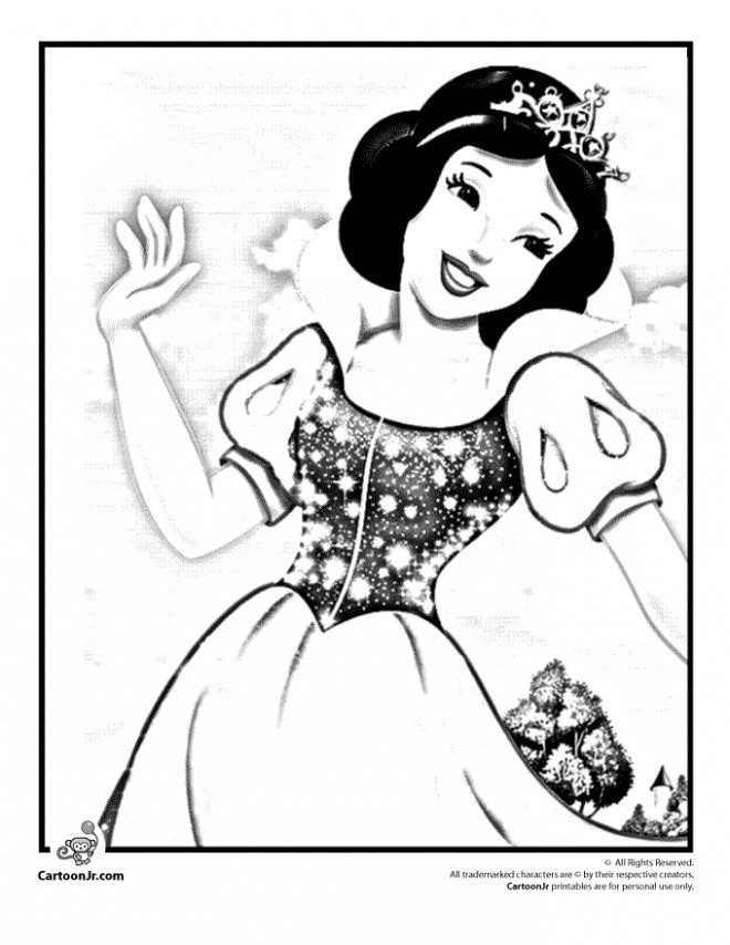 Coloriage A Imprimer Blanche Neige