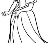 Coloriage La Blanche Neige vectoriel