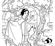 Coloriage Princesse Blanche Neige en ligne