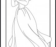 Coloriage Princesse Blanche Neige innocente