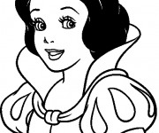 Coloriage Princesse Blanche Neige magnifique