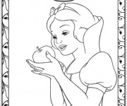 Coloriage Princesse Blanche Neige Walt Disney