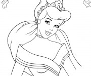 Coloriage et dessins gratuit Cendrillon facile à imprimer