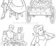 Coloriage Cendrillon Mariage