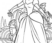 Coloriage et dessins gratuit Cendrillon Walt Disney à imprimer