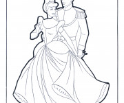 Coloriage Cinderella Walt Disney