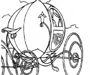 Coloriage et dessins gratuit La carrosse magique  de Cendrillon à imprimer