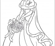 Coloriage Portrait de Cendrillon