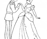 Coloriage Prince Henri et Cendrillon