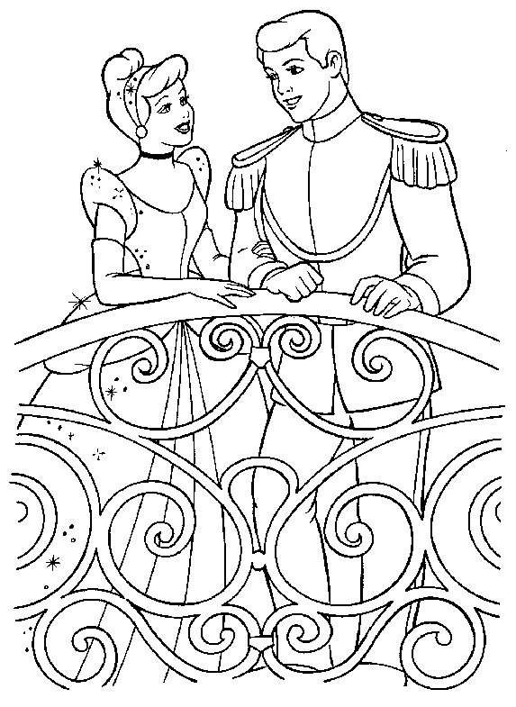 Coloriage Princesse Cendrillon gratuit à imprimer liste 20 à 40