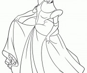 Coloriage Princesse Cendrillon à télécharger