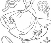 Coloriage Princesse Cendrillon Disney
