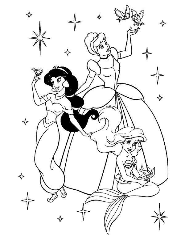 Les coloriages des princesses de Walt Disney a imprimer et a colorier